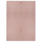Roze Alligator Textuurprint Klembord (Achterkant)