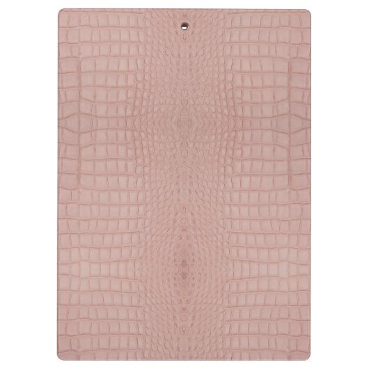 Roze Alligator Textuurprint Klembord (Achterkant)