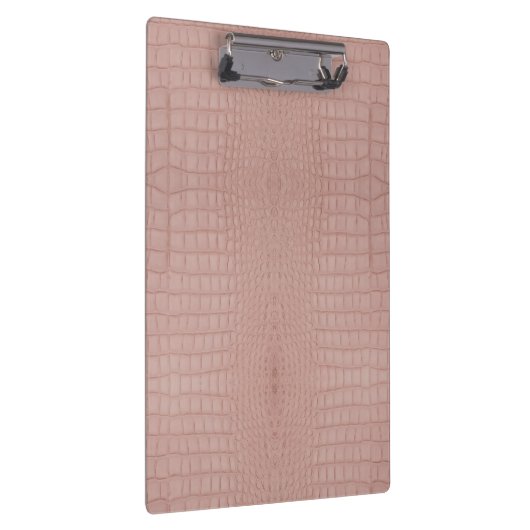 Roze Alligator Textuurprint Klembord (Rechts)