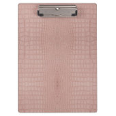 Roze Alligator Textuurprint Klembord (Voorkant)