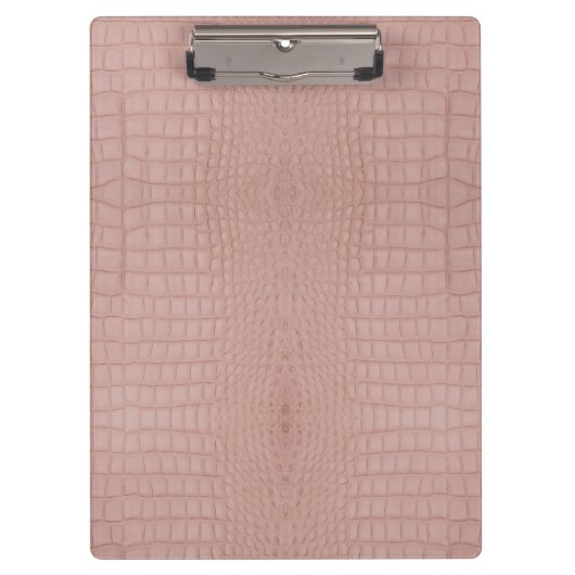 Roze Alligator Textuurprint Klembord (Voorkant)
