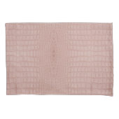 Roze Alligator Textuurprint Kussensloop (Voorkant)