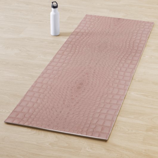 Roze Alligator Textuurprint Yogamat (In situ)