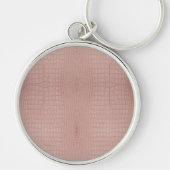 Roze Alligatorprint Sleutelhanger (Voorkant)