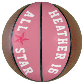 Roze Allstar Basketbal (Verticaal)