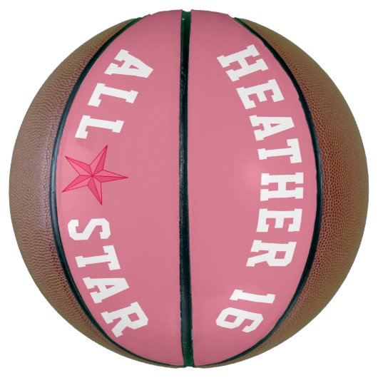 Roze Allstar Basketbal (Verticaal)