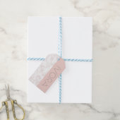 Roze Allure Bewerkbaar Blozen Vrouwelijke Huisstij Cadeaulabel (Met Touw)