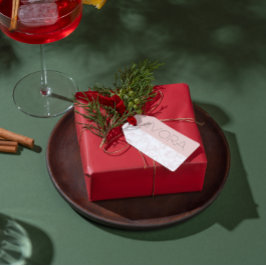 Roze Allure Bewerkbaar Blozen Vrouwelijke Huisstij Cadeaulabel
