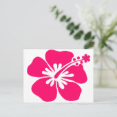 roze aloha - bloem briefkaart (Staand voorkant)