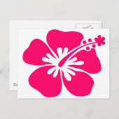 roze aloha - bloem briefkaart (Voorkant / Achterkant)