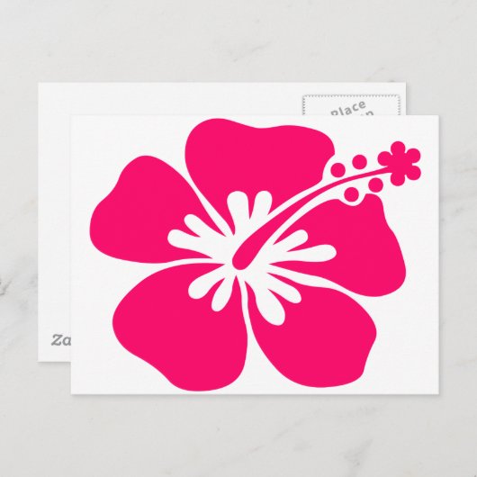 roze aloha - bloem briefkaart (Voorkant / Achterkant)