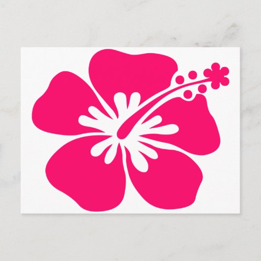 roze aloha - bloem briefkaart (Voorkant)