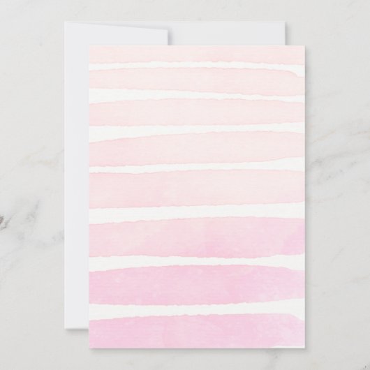 Roze Aloha Gold Uitnodiging één dag (Achterkant)