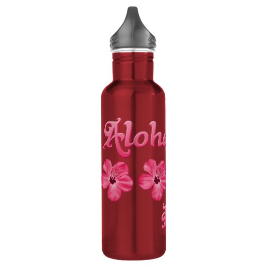 Roze Aloha Hawaii Waterfles (Links)