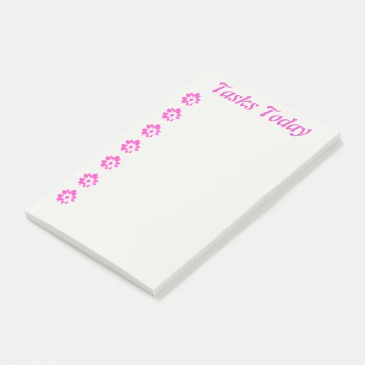 Roze Aloha takenlijst Post-it® Notes (Schuin)