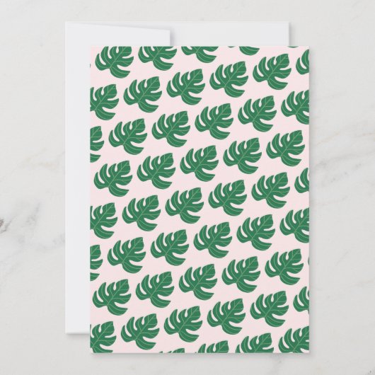 Roze Aloha Tropische Flamingo Birthday Dank u Bedankkaart (Achterkant)