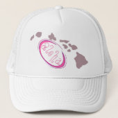 Roze Aloha Trucker Hat! Trucker Pet (Voorkant)