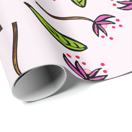 Roze als coupé cadeaupapier (Rol Hoek)