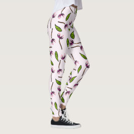 Roze als coupé leggings