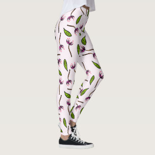 Roze als coupé leggings