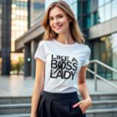 Roze als een baas dame t-shirt