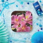 Roze Alstroemeria Lilly Papier Bord (Feest)