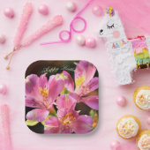 Roze Alstroemeria Lilly Papier Bord (Feest)