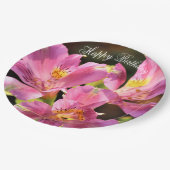 Roze Alstroemeria Lilly Papier Bord (Gekanteld)