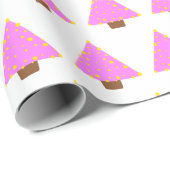 roze alternatieve kerstboominslag papier (Rol Hoek)