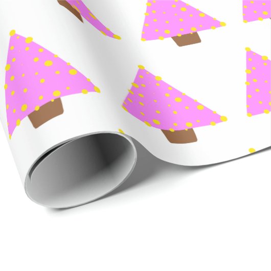 roze alternatieve kerstboominslag papier (Rol Hoek)