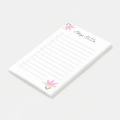 Roze Amaryllis Bloem Dingen Om Te Doen Post-it® Notes (Schuin)