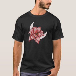 Roze Amaryllis I Bloem Motief voor Tuiniers en Bl T-shirt
