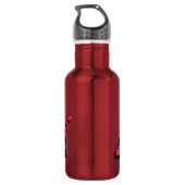 Roze Amelia Girls Name Logo Waterfles (Achterkant)