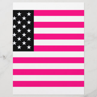 roze amerikaanse vlag