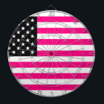 roze amerikaanse vlag dartbord<br><div class="desc">"roze amerikaanse vlag",  "murica,  merica, "american flag",  "roze flag",  "roze black white",  america,  patriotic,  girly, "hot roze",  neon,  flag,  hipster</div>