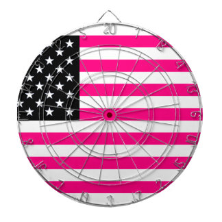 roze amerikaanse vlag dartbord