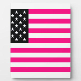 roze amerikaanse vlag fotoplaat