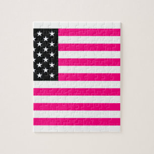roze amerikaanse vlag legpuzzel