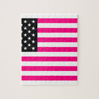 roze amerikaanse vlag legpuzzel