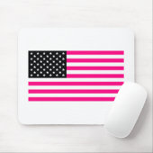 roze amerikaanse vlag muismat (Met muis)