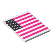 roze amerikaanse vlag notitieblok (Schuin)