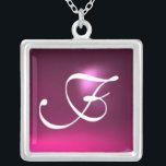 Roze Amethyst Gem Monogram Zilver Vergulden Ketting<br><div class="desc">Elegant en uniek ontwerp met edelsteen. Zeer nauwkeurige modellering en rendering van verpleegkundigen in 3D Studio Max door Bulgan Lumini.Part uit de serie Hyper Talismans.</div>