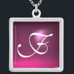 Roze Amethyst Gem Monogram Zilver Vergulden Ketting<br><div class="desc">Elegant en uniek ontwerp met edelsteen. Zeer nauwkeurige modellering en rendering van verpleegkundigen in 3D Studio Max door Bulgan Lumini.Part uit de serie Hyper Talismans.</div>