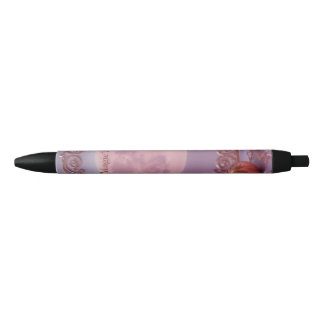 Roze Amethyst Zwarte Inkt Pen