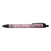 Roze Amethyst Zwarte Inkt Pen (Bovenkant)