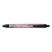 Roze Amethyst Zwarte Inkt Pen (Achterkant)