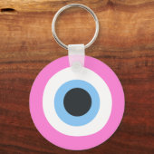 roze amulet gouden sleutelhanger (Voorkant)