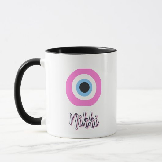 roze amulet mok || aanpasbaar (Links)