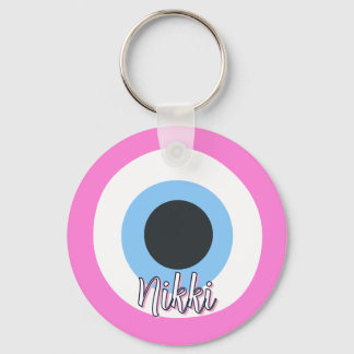 roze amulet tegen het boze oog Sleutelhanger || op