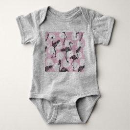 Roze anananas Flamingo Romper